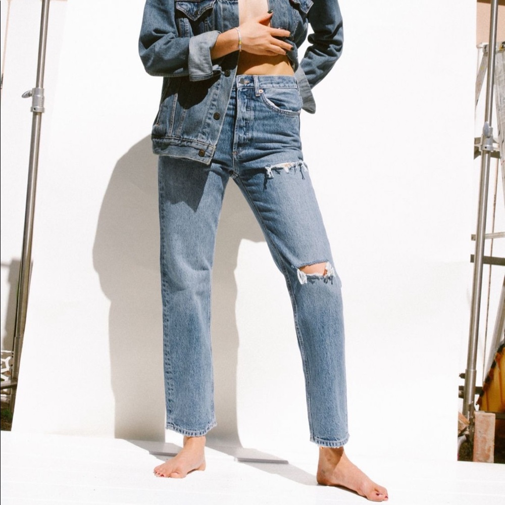 BDG x urban outfitters // premium high waisted straight leg jean